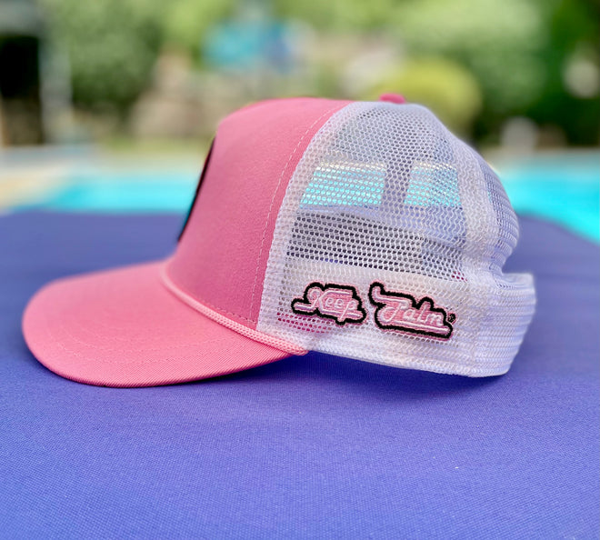 Load image into Gallery viewer, *NEW* Flamingo Pink Icon Trucker Hat
