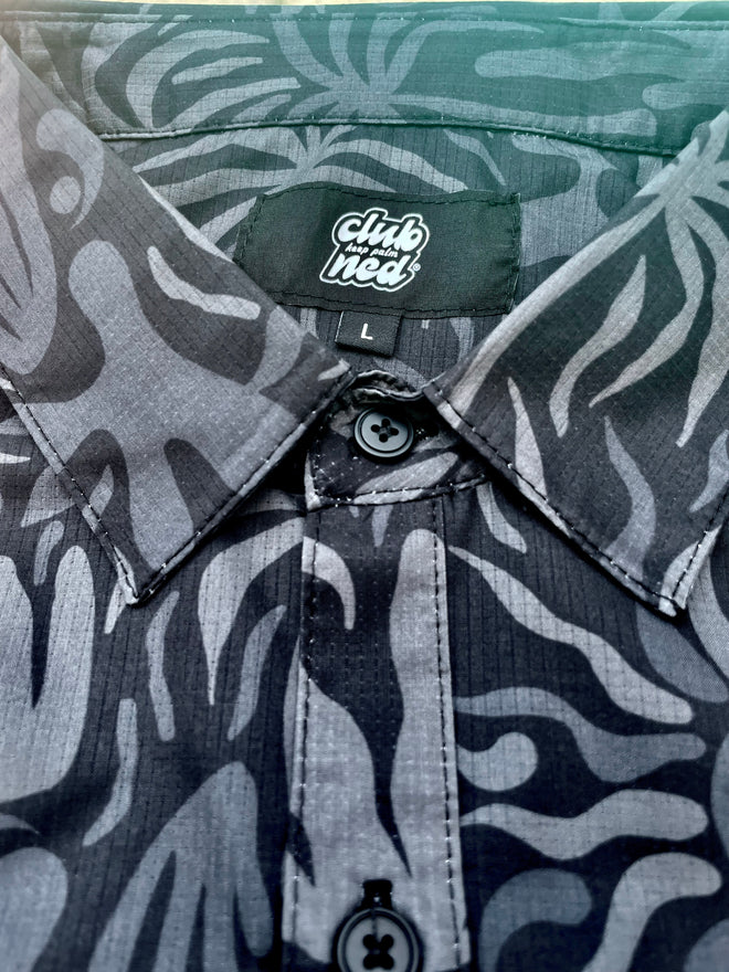 Load image into Gallery viewer, *NEW* Sunshine Palm Blackout Surf Style Woven Shirt
