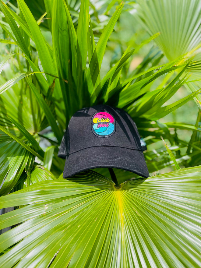 Load image into Gallery viewer, Pirate Flag Black Trucker Hat
